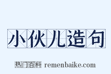 小伙儿造句是什么意思的图片
